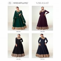 Aashirwad Virasat Wholesale Free Size Stitched Gown With Dupatta