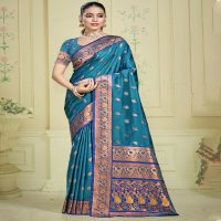 bunawat rajsangini silk wedding festival wear silk fabric saree collection