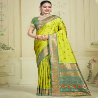 bunawat rajsangini silk wedding festival wear silk fabric saree collection