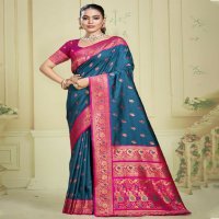 bunawat rajsangini silk wedding festival wear silk fabric saree collection