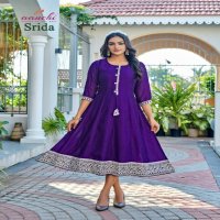 aanchi srida vichitra readymade attractive look flair kali cut kurtis