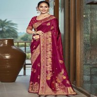 bunawat radhika pyari vol - 02 festival wear wedding wear silk fabric saree