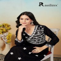 Rasili Nx Sui Dhaga Vol-4 Wholesale Chikankari Gown Kurti With Pant Set