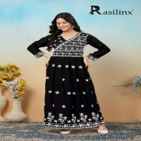 Rasili Nx Sui Dhaga Vol-4 Wholesale Chikankari Gown Kurti With Pant Set