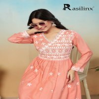 Rasili Nx Sui Dhaga Vol-4 Wholesale Chikankari Gown Kurti With Pant Set