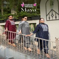 Mystic 9 Maya Vol-1 Wholesale Straight Cut Kurti With Pant And Dupatta