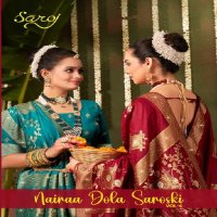 Saroj Nairaa Dola Saroski Vol-4 Wholesale Dola Fabrics Silk Sarees