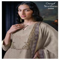 Ganga Svetlana S2958 Wholesale Pure Bemberg Silk Salwar Suits