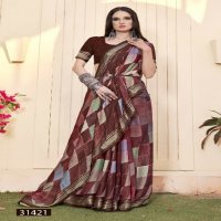 Vallabhi Jiya Vol-14 Wholesale Moss Georgette Ethnic Indian Sarees