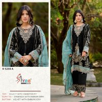 Shree Fabs K-5259 Wholesale 9000 Velvet Indian Pakistani Winter Suits