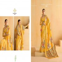 shubh shree creation alice velvet tusser silk zari border indian women saree