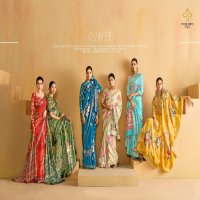 shubh shree creation alice velvet tusser silk zari border indian women saree