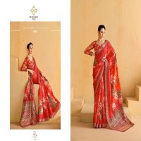 shubh shree creation alice velvet tusser silk zari border indian women saree