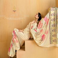 shubh shree creation alice velvet tusser silk zari border indian women saree