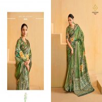 shubh shree creation alice velvet tusser silk zari border indian women saree