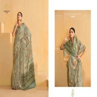 shubh shree creation alice velvet tusser silk zari border indian women saree