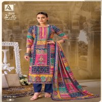 alok suit present bella vol 12 digital printed muslin salwar kameez for womens