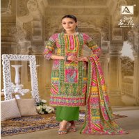 alok suit present bella vol 12 digital printed muslin salwar kameez for womens