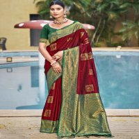 bunawat shriprada silk wedding festival wear silk fabric saree collection