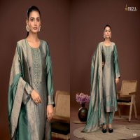 ibiza sakhi vol 5 banglory silk jacquard embroidery unstitch salwar kameez