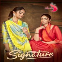 Silkvilla Signature Wholesale Satin Silk Fabrics Printed Sarees