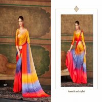 Silkvilla Signature Wholesale Satin Silk Fabrics Printed Sarees