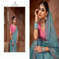 karma vol 1 by kala jamun chiffon silk designer saree for women