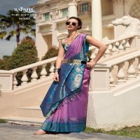 rajpath launch white mango silk with contras border festive wear ethnic saree