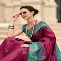 rajpath launch white mango silk with contras border festive wear ethnic saree