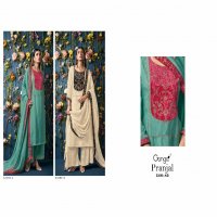 Ganga Pranjal S3096 Wholesale Pure Bemberg Salwar Kameez