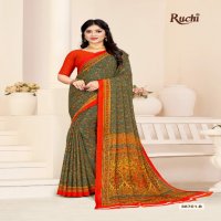 Ruchi Star Chiffon 180 Wholesale Chiffon Fabrics Printed Sarees