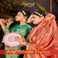 Saroj Mast Kalandar Organza Vol-4 Wholesale Soft Organza Sarees