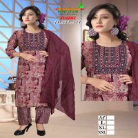 Kanha Jugni Wholesale Heavy Muslin 3 Piece Readymade Suits