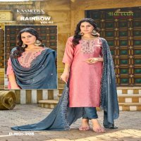 rainbow vol 2 by hariyaali vichitra silk fully stitch combo set suits for women