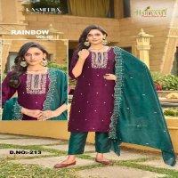 rainbow vol 2 by hariyaali vichitra silk fully stitch combo set suits for women