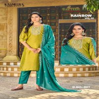 rainbow vol 2 by hariyaali vichitra silk fully stitch combo set suits for women