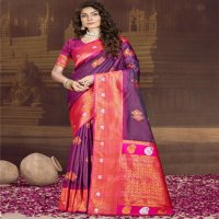 bunawat ocean silk wedding festival wear silk fabric saree collection