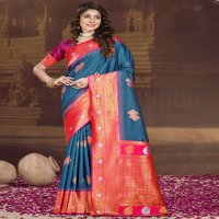 bunawat ocean silk wedding festival wear silk fabric saree collection