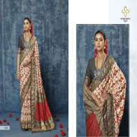 shubh shree creation begin pongal silk tusser silk with back cover elegant saree