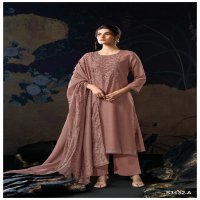 Ganga Calyn S3132 Wholesale Pure Bemberg Silk Salwar Suits