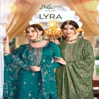 Bela Lyra Wholesale Chinon Silk Fabrics Straight Function Wear Salwar Kameez