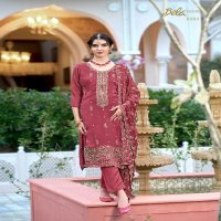 Bela Lyra Wholesale Chinon Silk Fabrics Straight Function Wear Salwar Kameez