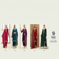 Vivek Anamika Wholesale Chinon Silk With Work Straight Salwar Kameez