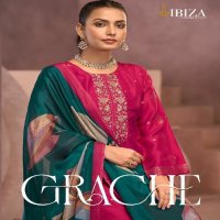 ibiza grache silk jaquard fashionable salwar kameez