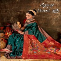 Saroj Morni Silk Vol-5 Wholesale Soft Silk Paithani Rich Pallu Sarees