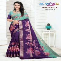 Vipul Ragi Silk 34226 Colour Wholesale Ethnic Sarees