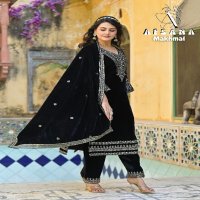 Afsana Makhmal Wholesale Velvet With Cording Work Winter Suits