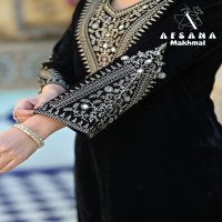 Afsana Makhmal Wholesale Velvet With Cording Work Winter Suits