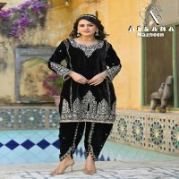 Afsana Nazneen Wholesale Velvet With Cording Work Winter Readymade Suits