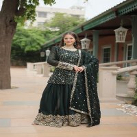 PREMIUM DESIGNER READYMADE KURTI-PLAZOO-DUPATTA COLLECTIONS